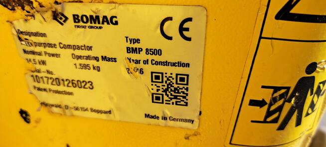 BOMAG BMP 8500 16r. zagęszczarka walec okołkowany