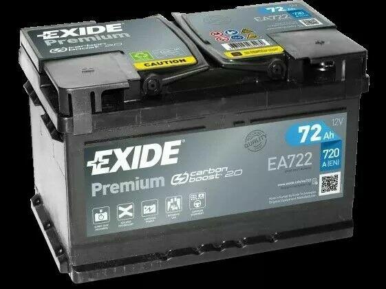 Akumulator 72Ah 720A Exide Premium EA722