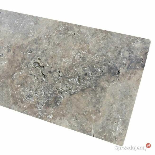 Opornik trawertynowy/obrzeża ogrodowe SilverAsh szlifowany.