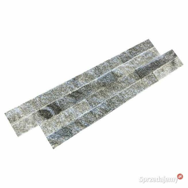 Panel ścienny Marmur Stackstone Cloudy Black 10x36x0,8-1,3 cm