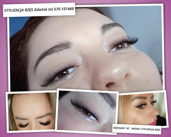 Przedłużanie rzęs, rzęsy 2d 3d 4d 5d 8d 10d