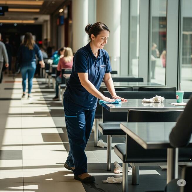 Sprzątanie strefy food court Jelenia Góra -praca dodatkowa