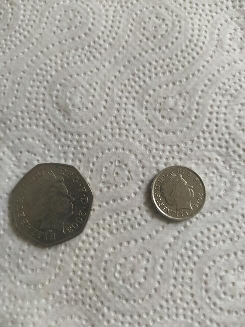 20 Koron/ SZWECJA ,FIFTY PENCE (50)-2003,FIVE PENCE (5)-2014