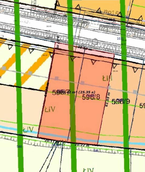 Działka mieszkaniowo-usługowa przy drodze wojewódzkiej -MPZP