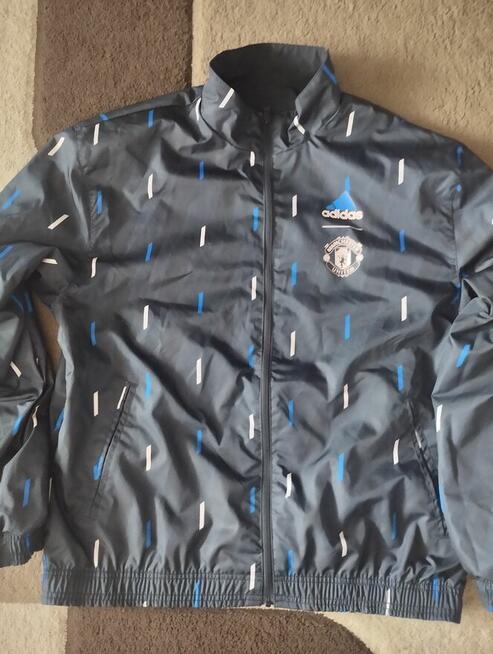 HIT Bluza ortalion Manchester United, Adidas, dwustronna