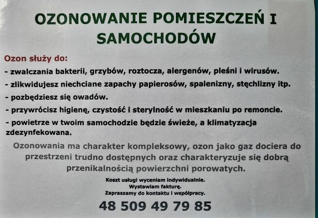 Masz dość brzydkich zapachów? Odśwież swój dom ozonem!