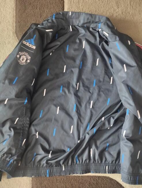 HIT Bluza ortalion Manchester United, Adidas, dwustronna