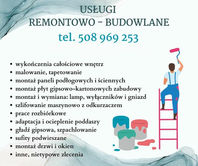 Prace remontowo-wykończeniowe