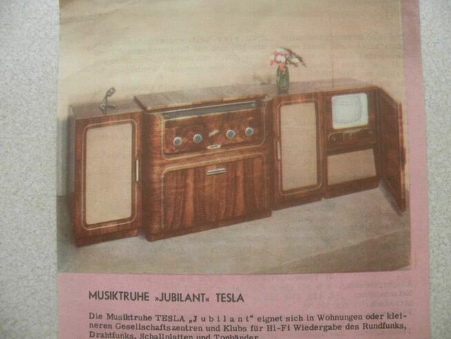 Reklama JUBILANT - Tesla - Czechosłowacja