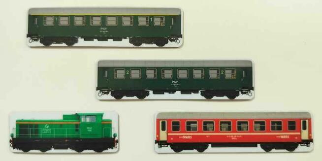 Magnesiki na lodówkę - wagony. Magnesiki-Kolejowe.pl