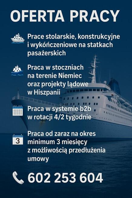 Prace ogólnobudowlane przy projektach Niemcy/Hiszpania