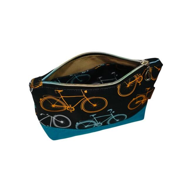 Mała Kosmetyczka z Motywem Rowerów - 19x13x5cm Rozmiar S