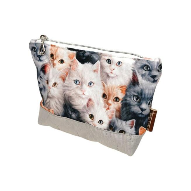 Mała Kosmetyczka z Motywem Kotów - 19x13x5cm Rozmiar S