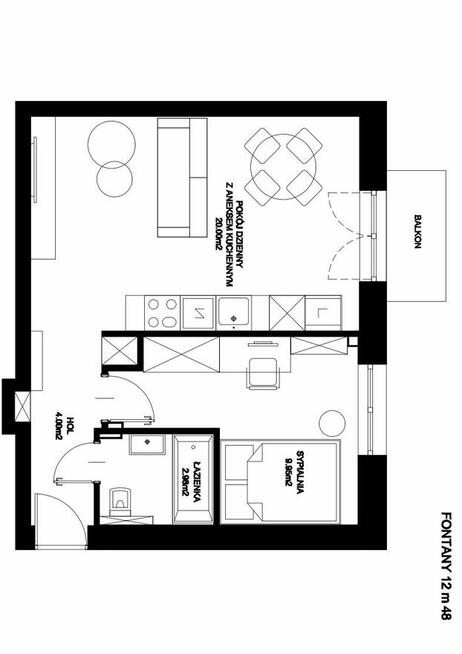 Mieszkanie Warszawa gm. Bielany Bielany, Antoniego Fontany