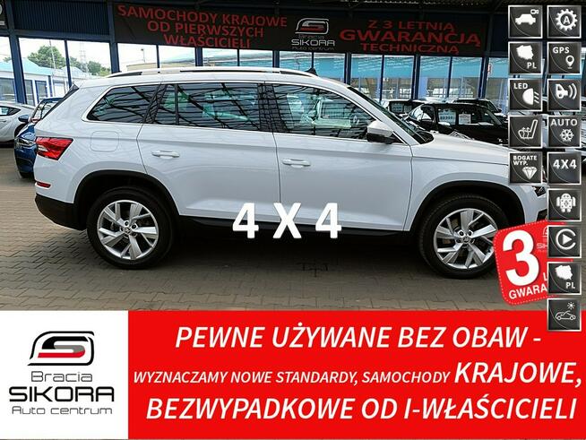 Škoda Kodiaq 4x4 DSG 190KM El.Dach+Led+ACC STYLE Gwarancja Kraj Bezwyp SERWISOWANY