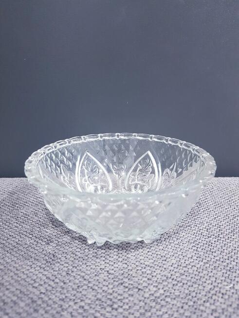 Kryształowa cukiernica z kubkiem