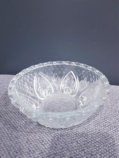 Kryształowa cukiernica z kubkiem