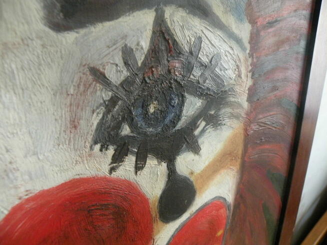 Obraz olejny - Klaun - 75x52 cm - Sygnowany