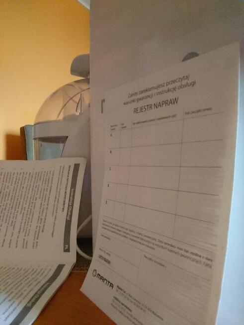 Manta wyciskarka sokowirówka okazja