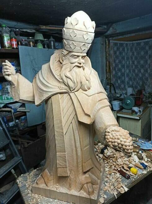 Rekodzielo rzezby z drewna lipowego