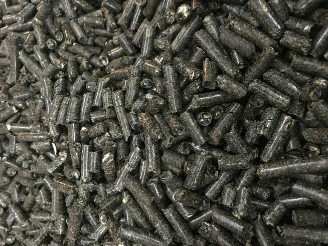 Pellet z łuski słonecznika (granulat)