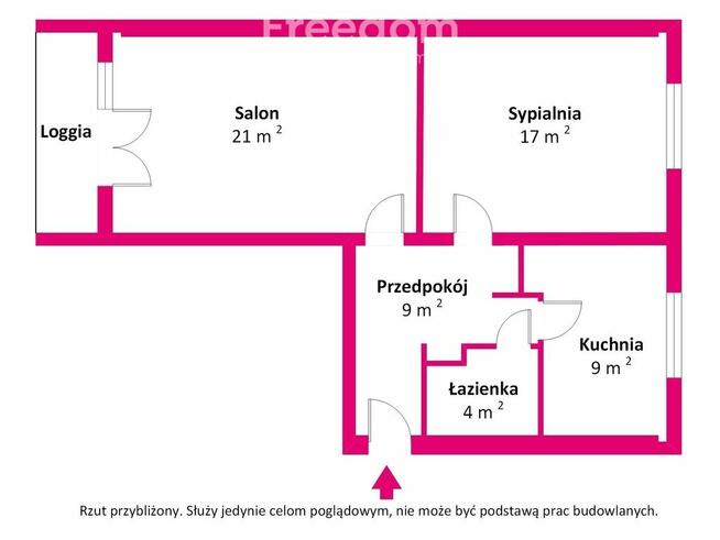 Przestronne mieszkanie na Mokotowie 60m2