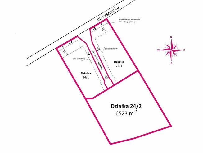 Działka budowlana w Czmoniu k. Kórnika do 8 domów