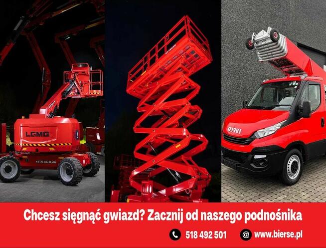 Podnośniki Koszowe 16-70 m, Podnośniki Nożycowe, Podnośniki