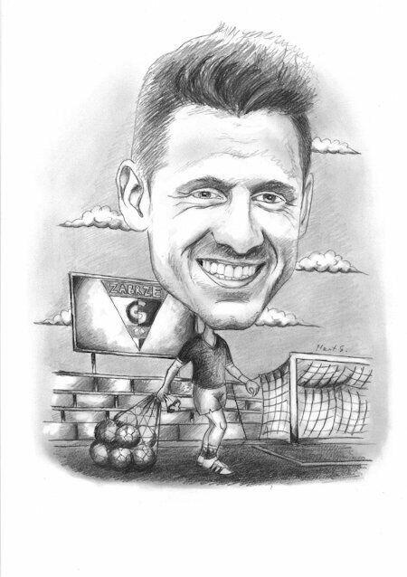 Super prezent - Karykatura ze zdjęcia o tematyce sportowej