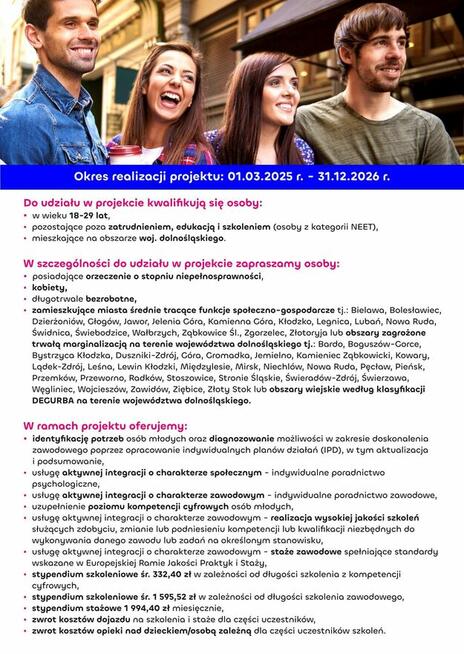 Bezpłatna oferta udziału w projekcie