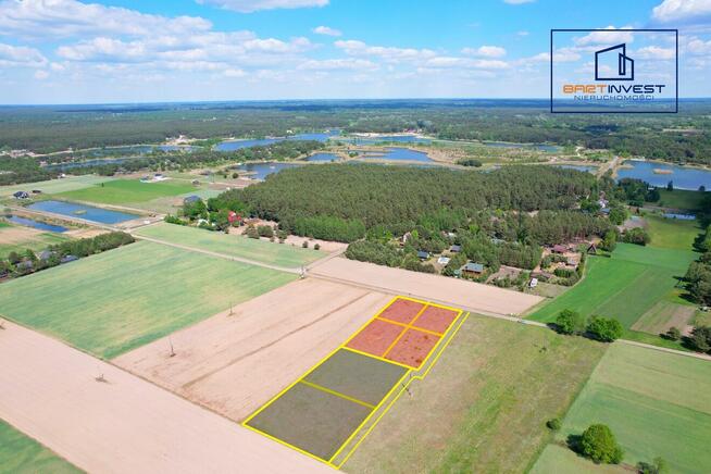 Działki letniskowe z MPZP - 1 km od jeziora, 2 km od rzeki