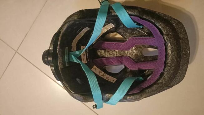 Kask Scott Spunto kid 46-52cm fiolet lampka baterie st.bdb