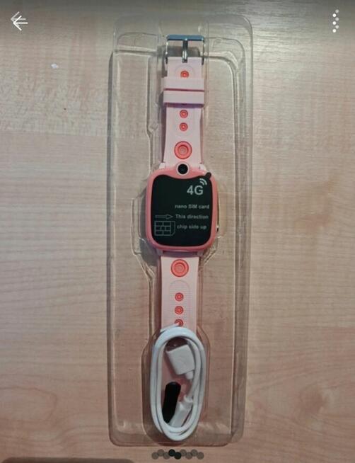 Sprzedam nowy dziecięcy smartwatch w kolorze różowym. Zegare
