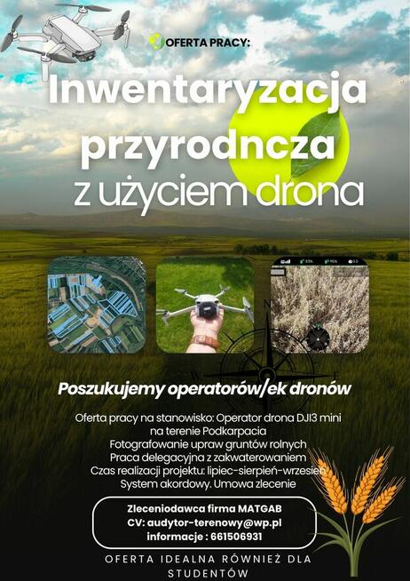 Operator/ka drona dji 3 MINI