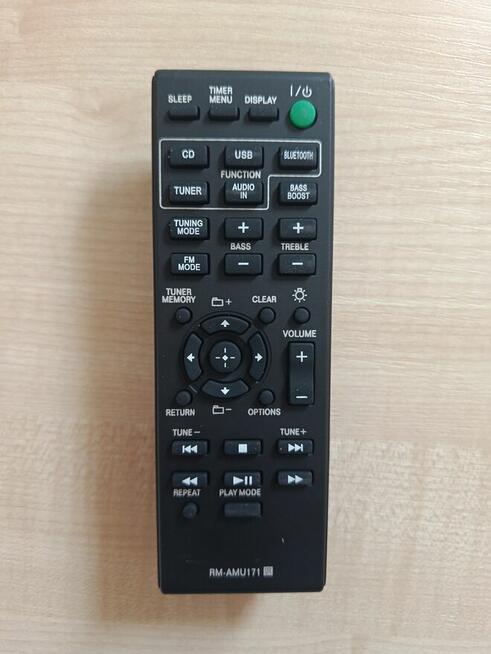 Nowy pilot ALLMITY RM-AMU171 do wieży audio SONY | CMT-SBT10