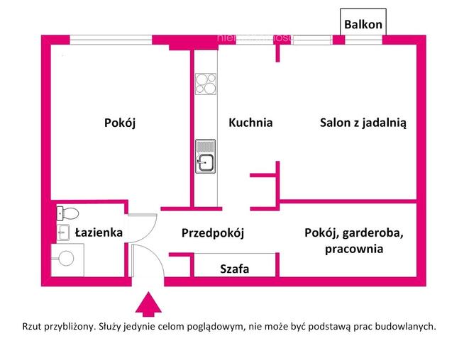 46 m² | 3 pokoje | 10 piętro | Zielone Bielany