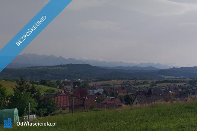 Działka budowlana z panoramicznym widokiem na okolicę i Tatry.