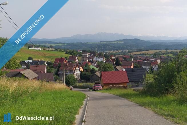 Działka budowlana z panoramicznym widokiem na okolicę i Tatry.