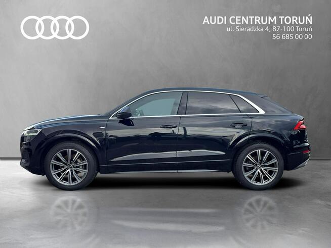 Audi Q8 LED_Pneumatyka_Alcantara_ACC_S line_Asystenci_SoundSystem_PamięćFotela