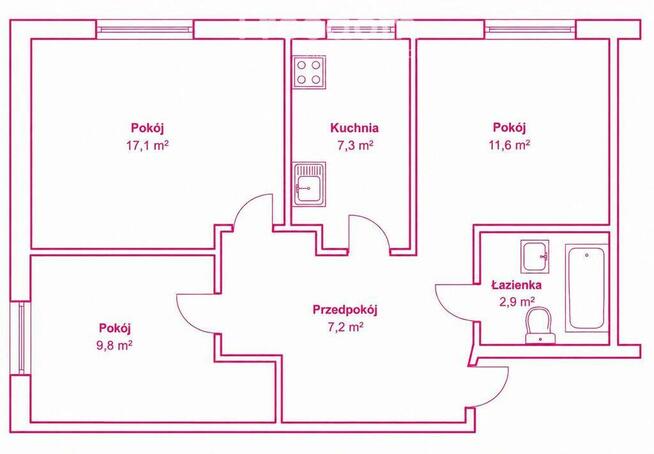 3 pokoje | 56,40 m2 | Mokotów | Jadźwingów 5/7