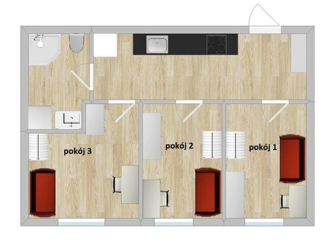 Kilińskiego 113, Śródmieście, słoneczny pokój