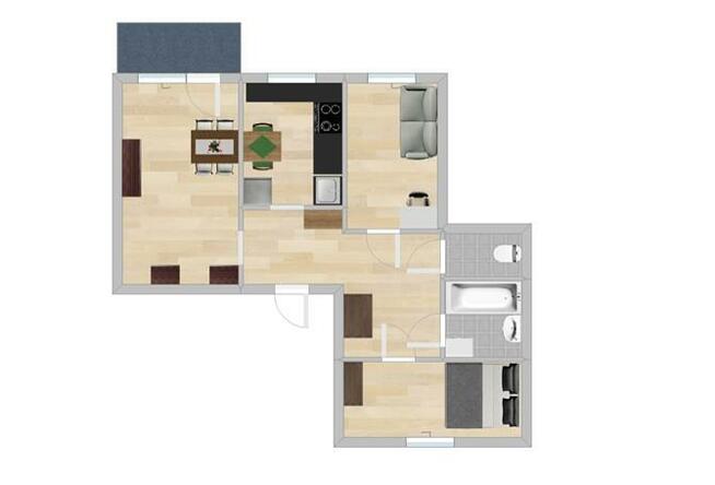 3 pokoje z balkonem, pet friendly, Lelewela 17