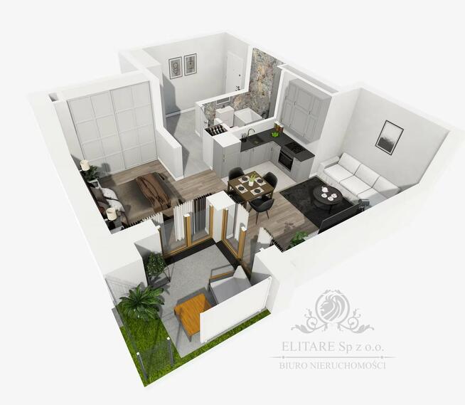 Mieszkanie 41,01m2 + ogórd i taras widokiem na Odrę/Kleczków