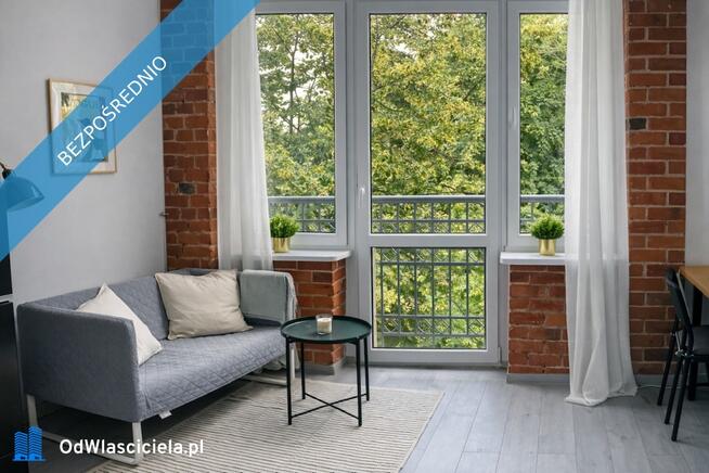 Klimatyczne mieszkanie obok Manufaktury - C.O., balkon, widokiem na zieleń