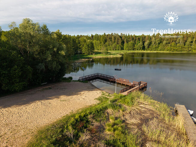 Mazury 3588m2 z pozwoleniem, las jezioro siedlisko