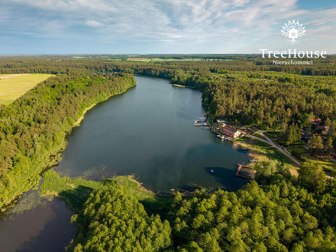Mazury 3588m2 z pozwoleniem, las jezioro siedlisko