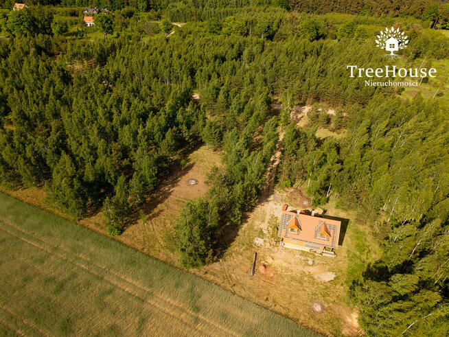 Mazury 3588m2 z pozwoleniem, las jezioro siedlisko