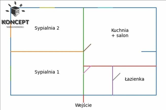 Apartament przy Rynku | 3 Pokoje | Pełen rozkład |