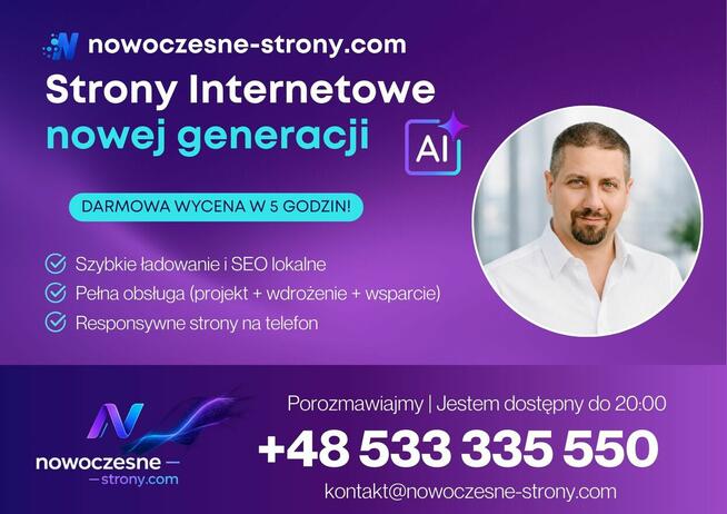 Nowoczesne Strony Internetowe | Strona WordPress z SEO + Opi
