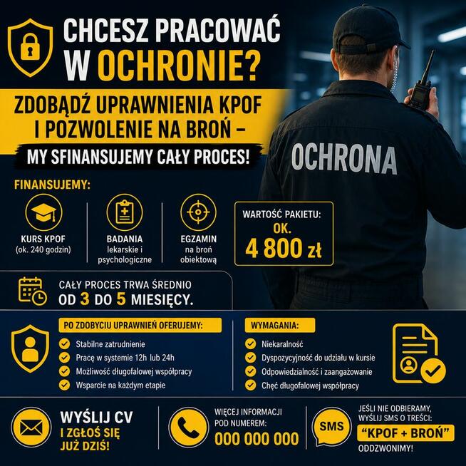 Szkolenia na Kwalifikowanego pracownika Ochrony